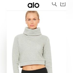 ALO Yoga soleil long sleeve cropped turtleneck top